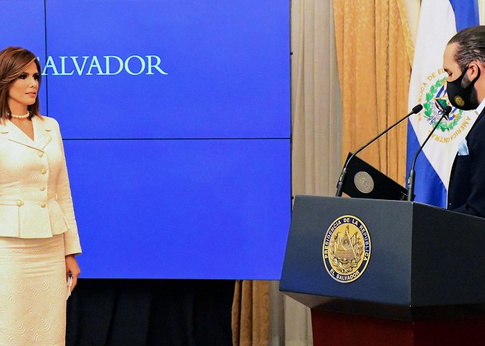 Governament House El Salvador's next US envoy met Trump at Miss Universe | KLAS photo