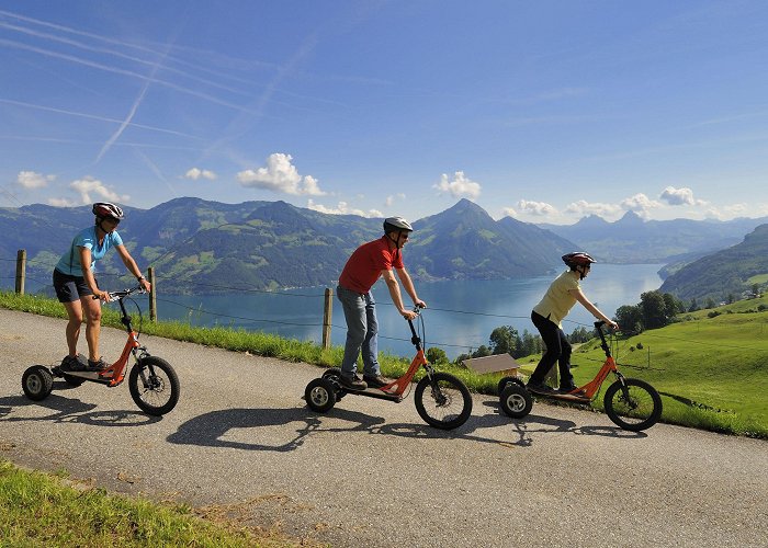 Emmetten-Stockhütte Fast descent with the Bikeboard | Switzerland Tourism photo
