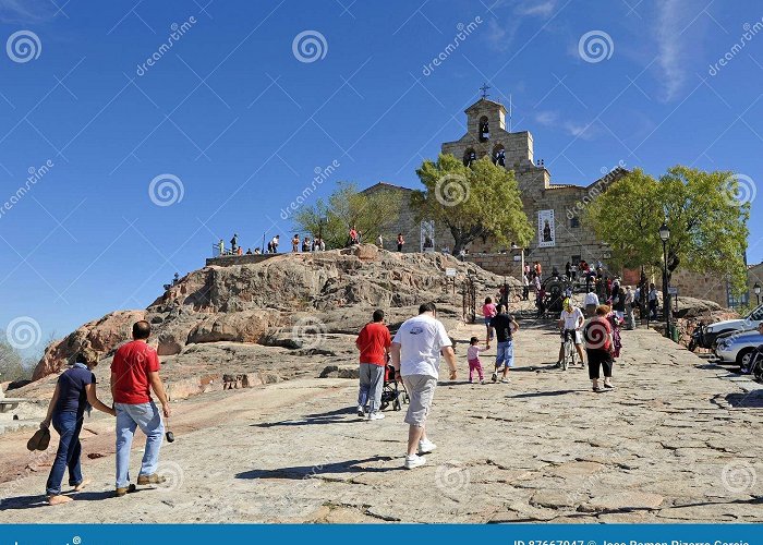 Sierra de Andujar Natural Park People Ascending To the Sanctuary of the Virgen De La Cabeza ... photo