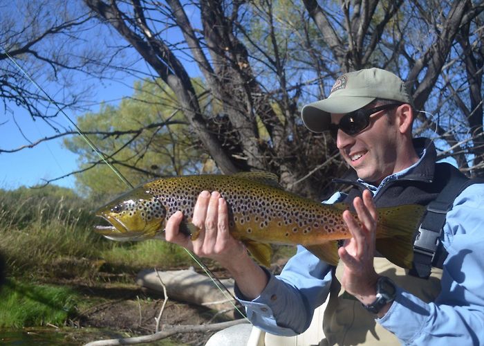 Chimehuin gardens Fly Fishing Andes, Trout Fishing Northern Patagonia, Argentina ... photo