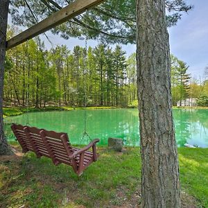 The Red Pine Cabin With Private Pond And Dock! Villa Loudonville Exterior photo