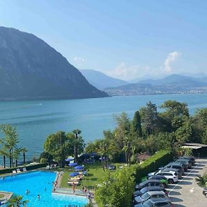 Apartamento Holiday On The Lake Lugano 5 Bissone Exterior photo