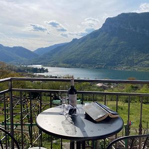 Apartamento Casa Carla, Bis 4 Personen, Garten, Balkon Mit Blick Auf Den See Und Die Berge Crone Exterior photo