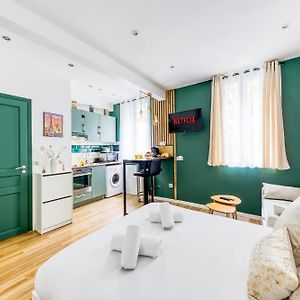 Apartamento Le Central Green Studio Parisien Cosy Proche Metro Clichy Exterior photo