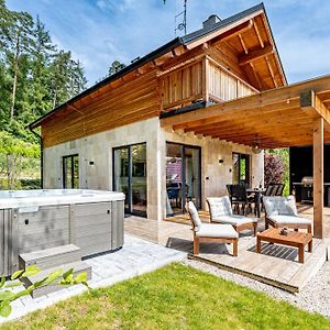 Design Challet With Hot Tub & Ps5, Stunning View Stribrna Skalice Exterior photo
