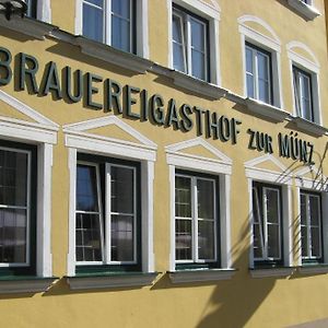 Hotel Brauereigasthof zur Münz seit 1586 Günzburg Exterior photo