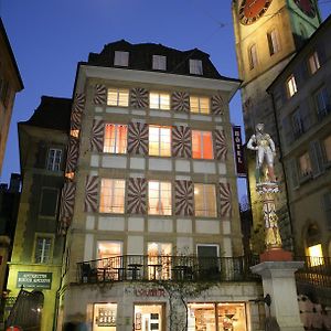 Le Café-Hôtel de L'Aubier Neuchâtel Exterior photo